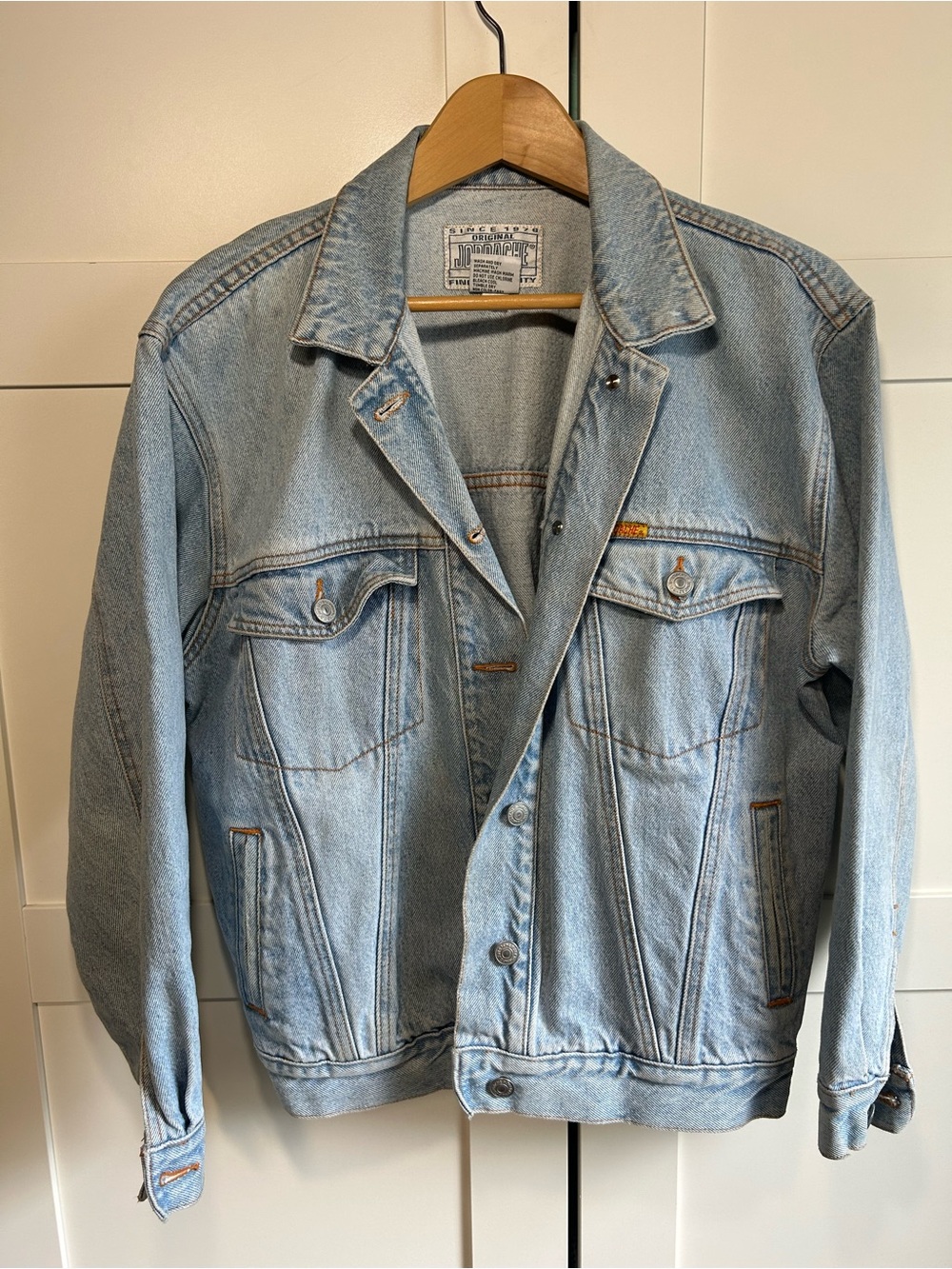 Vintage Y2K Jordache Light Blue Denim Jean Jacket size medium - Picture 3 of 12